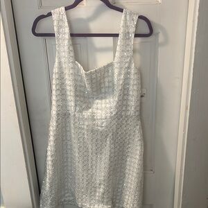 Altar'd State White Sweetheart Sundress